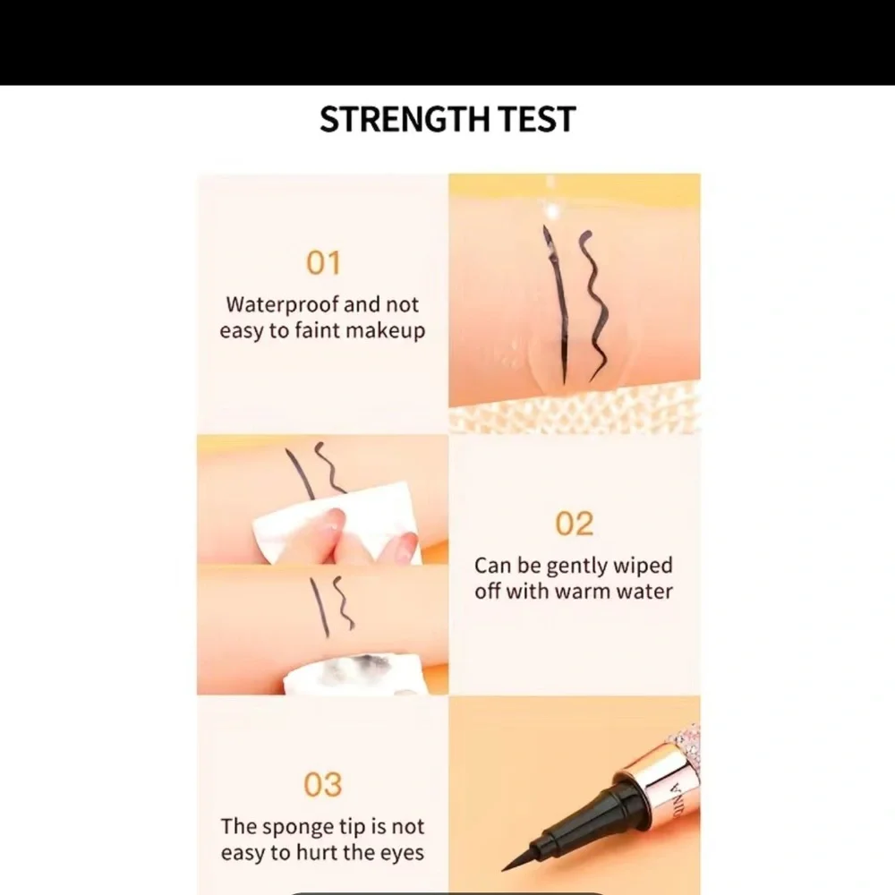 YANQINA Eyeliner Waterproof Sweat-proof Liquid eyeliner